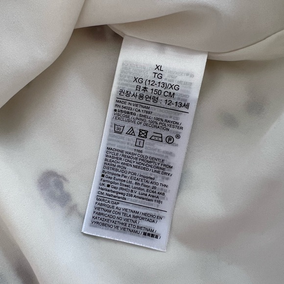 DOEN GAP Cream Floral A-Line Girls' Skirt - Picture 6 of 7